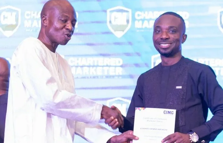 NPP’s Dennis Miracles Aboagye inducted as a Chartered Marketer